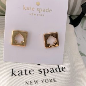 Kate Spade hole punch spade earrings